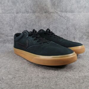 Nike Shoes Mens 12 Sneakers SB Charge Canvas Skate Casual Black Gum Solarsoft